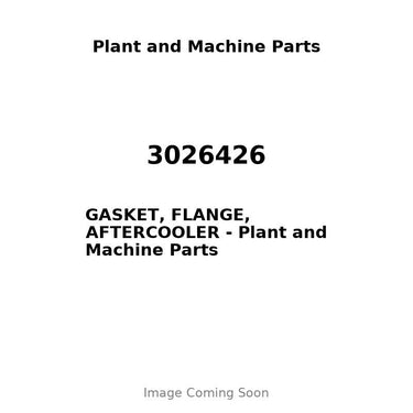 3026426 - GASKET, FLANGE, AFTERCOOLER