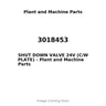 3018453 - SHUT DOWN VALVE 24V (C/W PLATE)