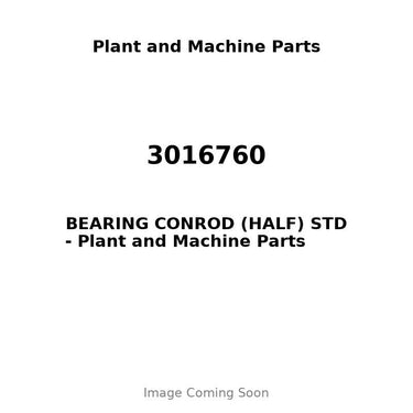 3016760 - BEARING CONROD (HALF) STD
