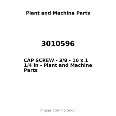 3010596 - CAP SCREW - 3/8 - 16 x 1 1/4 in