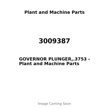 3009387 - GOVERNOR PLUNGER,.3753
