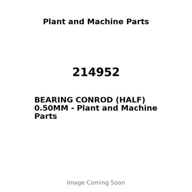 214952 - BEARING CONROD (HALF) 0.50MM