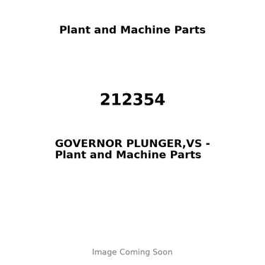 212354 - GOVERNOR PLUNGER,VS