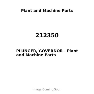 212350 - PLUNGER, GOVERNOR