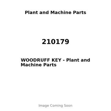210179 - WOODRUFF KEY