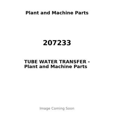 207233 - TUBE WATER TRANSFER