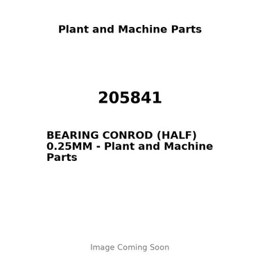 205841 - BEARING CONROD (HALF) 0.25MM