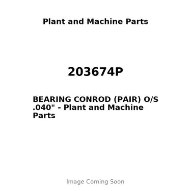 203674P - BEARING CONROD (PAIR) O/S .040"