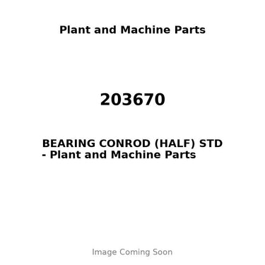 203670 - BEARING CONROD (HALF) STD