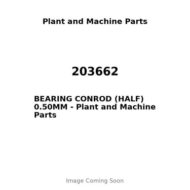203662 - BEARING CONROD (HALF) 0.50MM