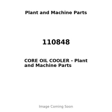 110848 - CORE OIL COOLER