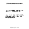 233-7232.EOK-FF - C3.3 EOK - C/W PISTON KIT: 233-7232 (FF)