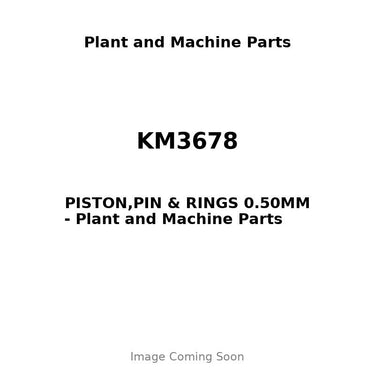 KM3678 - PISTON,PIN & RINGS 0.50MM