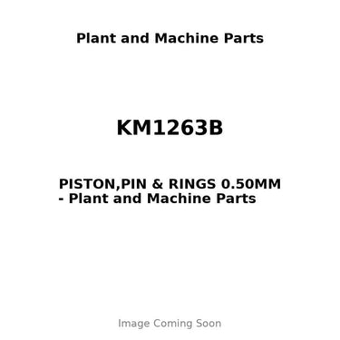 KM1263B - PISTON,PIN & RINGS 0.50MM