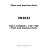 9N3832 - BOLT, CONROD - 7/16'' UNF