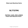 9L7737PK - PISTON, CLIPS, PIN & RINGS
