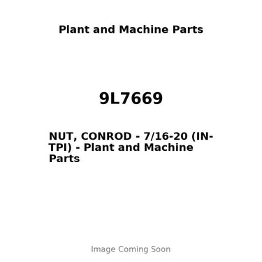 9L7669 - NUT, CONROD - 7/16-20 (IN-TPI)