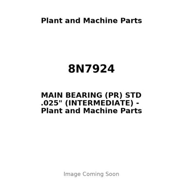 8N7924 - MAIN BEARING (PR) STD .025" (INTERMEDIATE)