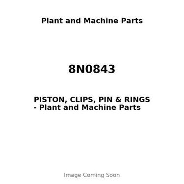 8N0843 - PISTON, CLIPS, PIN & RINGS