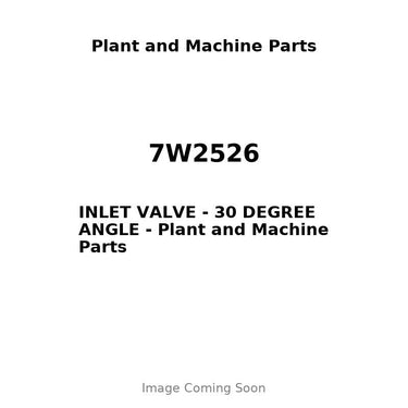 7W2526 - INLET VALVE - 30 DEGREE ANGLE