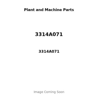 3314A071 - VALVE SEAT - INLET