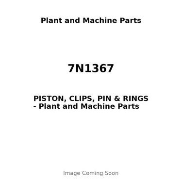 7N1367 - PISTON, CLIPS, PIN & RINGS