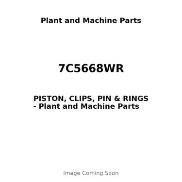 7C5668WR - PISTON, CLIPS, PIN & RINGS