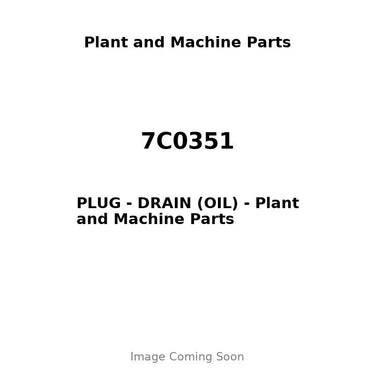 7C0351 - PLUG - DRAIN (OIL)