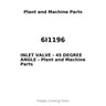 6I1196 - INLET VALVE - 45 DEGREE ANGLE