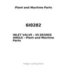 6I0282 - INLET VALVE - 45 DEGREE ANGLE