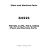6I0226 - PISTON, CLIPS, PIN & RINGS