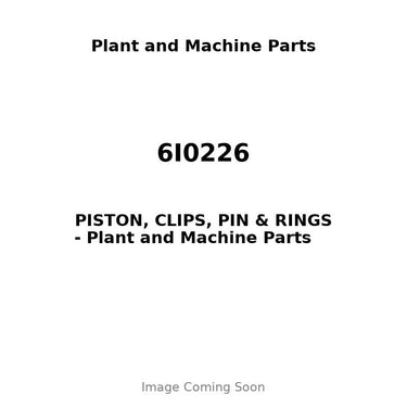 6I0226 - PISTON, CLIPS, PIN & RINGS