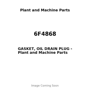 6F4868 - GASKET, OIL DRAIN PLUG