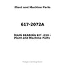 617-2072A - MAIN BEARING KIT .010