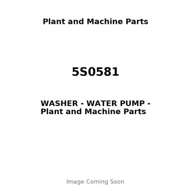 5S0581 - WASHER - WATER PUMP