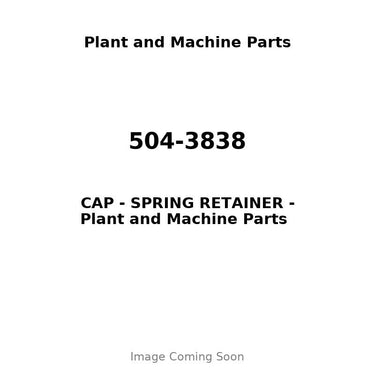 504-3838 - CAP - SPRING RETAINER