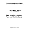 4W5492/010 - MAIN BEARING (PR) 010"