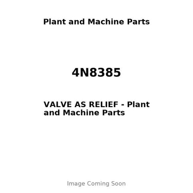 4N8385 - VALVE AS RELIEF