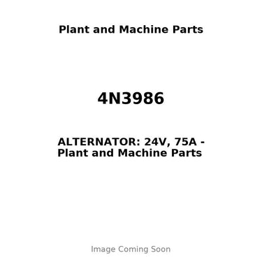 4N3986 - ALTERNATOR: 24V, 75A