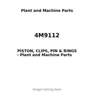 4M9112 - PISTON, CLIPS, PIN & RINGS