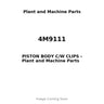 4M9111 - PISTON BODY C/W CLIPS