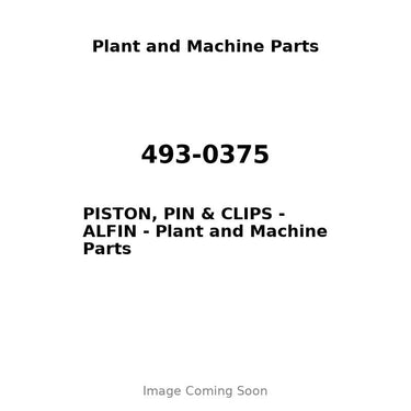 493-0375 - PISTON, PIN & CLIPS - ALFIN