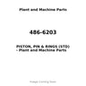 486-6203 - PISTON, PIN & RINGS (STD)