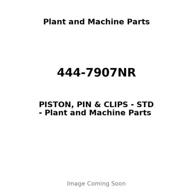 444-7907NR - PISTON, PIN & CLIPS - STD
