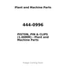 444-0996 - PISTON, PIN & CLIPS (1.00MM)
