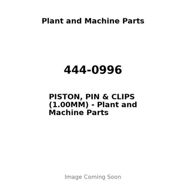 444-0996 - PISTON, PIN & CLIPS (1.00MM)