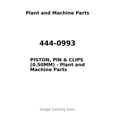 444-0993 - PISTON, PIN & CLIPS (0.50MM)