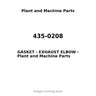 435-0208 - GASKET - EXHAUST ELBOW