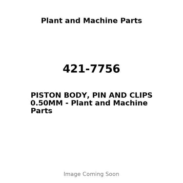 421-7756 - PISTON BODY, PIN AND CLIPS 0.50MM