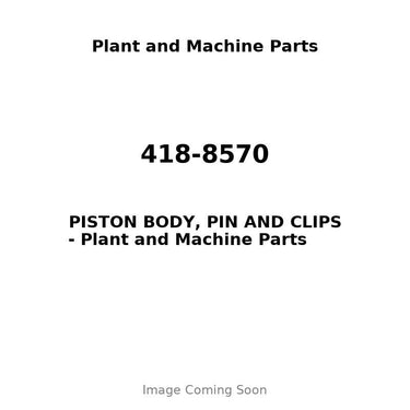418-8570 - PISTON BODY, PIN AND CLIPS
